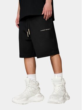 MADE BY SOCIETY MADE BY SOCIETY Spodnie materiałowe Bermude CONCRETE SHELL - B17366 Czarny Basic Fit