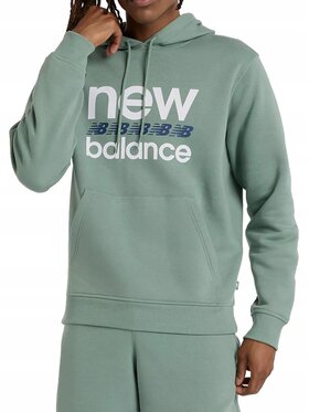 New Balance New Balance Bluza MT51941DKJ Zielony Standard Fit
