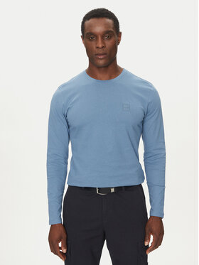 BOSS BOSS Longsleeve Tacks 50512111 Blau Regular Fit