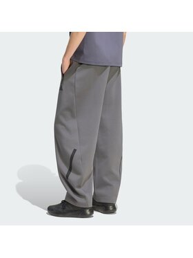 adidas adidas Spodnie materiałowe Z.N.E. OPEN HEMZ.N.E. OPEN HEM Szary Loose Fit