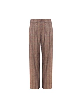 MANDRAGORA MANDRAGORA Pantaloni da donna Gante Marrone Standard Fit