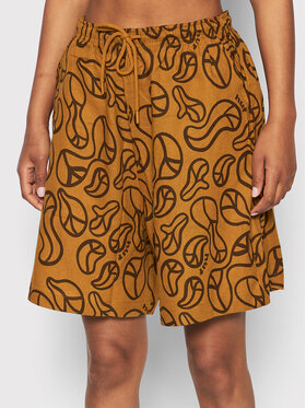 HUF HUF Шорти от плат Groovy WBT0028 Оранжев Relaxed Fit
