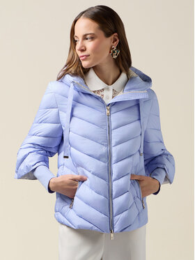 Oltre Oltre Giubbotto piumino F049J000207N009 Turchese Boxy Fit