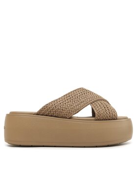 Calvin Klein Calvin Klein Papucs Bubble Slide-Woven HW0HW01468 Barna