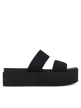 Calvin Klein Jeans Calvin Klein Jeans Şlapi Flatform Sandal Webbing In YW0YW01789 Negru