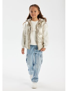 MINOTI MINOTI Kamizelka 20gilet48 Brązowy Regular Fit