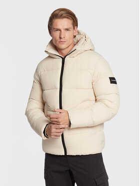 Calvin Klein Calvin Klein Μπουφάν χειμωνιάτικο Crinkle K10K110336 Μπεζ Regular Fit