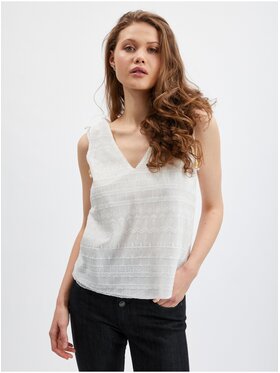 Orsay Orsay Bluzka 633021001000__44 Biały Regular Fit