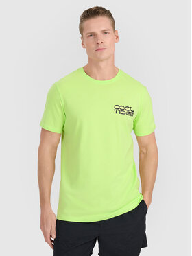 4F 4F T-Shirt CHILLY WAVES Zielony Regular Fit