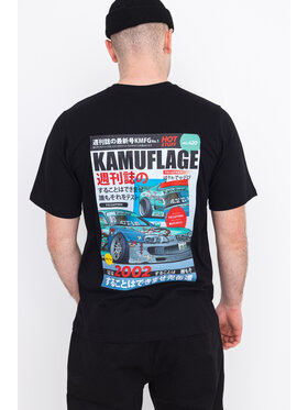 Kamuflage Kamuflage T-Shirt 2JZ Czarny Relaxed Fit
