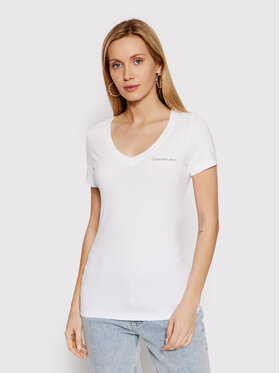 Calvin Klein Jeans Calvin Klein Jeans T-shirt J20J217932 Blanc Slim Fit