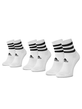 adidas adidas Sada 3 párů vysokých ponožek unisex 3S Csh Crw3p DZ9346 Bílá