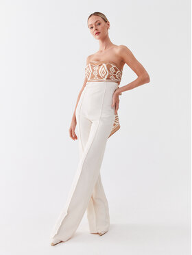 Elisabetta Franchi Elisabetta Franchi Kombinezon TU-030-32E2-V560 Écru Regular Fit