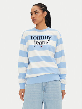 Tommy Jeans Tommy Jeans Світшот Ess Logo DW0DW19041 Голубий Relaxed Fit