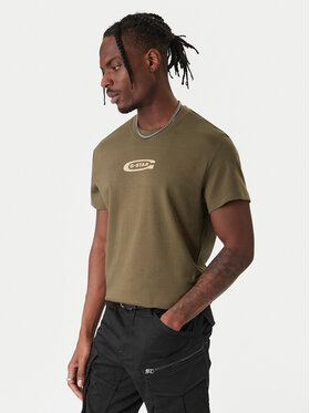 G-Star Raw G-Star Raw T-särk Old Skool D25967-C812 Roheline Regular Fit