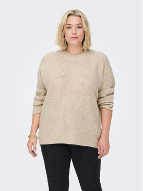ONLY Carmakoma ONLY Carmakoma Kampsun 15283136 Beež Regular Fit