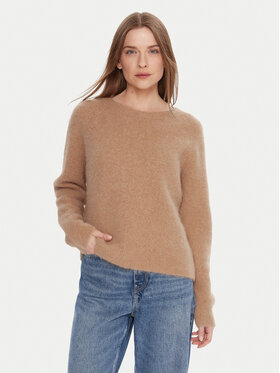 Kontatto Kontatto Sweter 3M0863C Beżowy Relaxed Fit