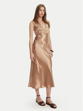 Max Mara Max Mara Koktel haljina Glizia 2516221048 Smeđa Regular Fit