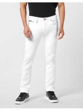 PHILIPP PLEIN PHILIPP PLEIN Džínsy 24463 Biela Regular Fit
