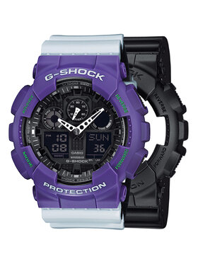 Casio Casio Zegarek SET GA-100-1A1ER + BEZEL 10498250 + PASEK 10527469 Czarny