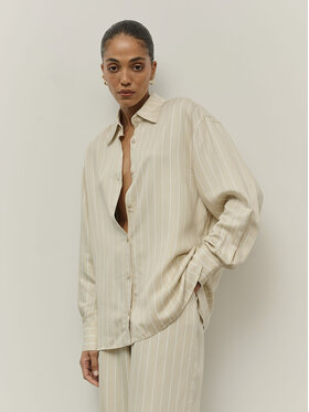 La Mania La Mania Blusa SUMMER Beige Classic Fit