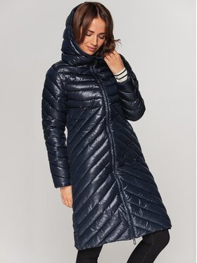 Perso Perso Dámska bunda BLH211007F Tmavomodrá Regular Fit