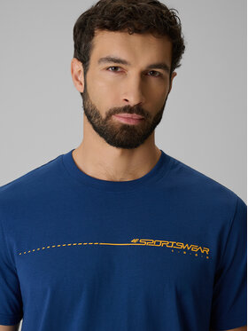 4F 4F T-Shirt BRAND CODE Granatowy Regular Fit