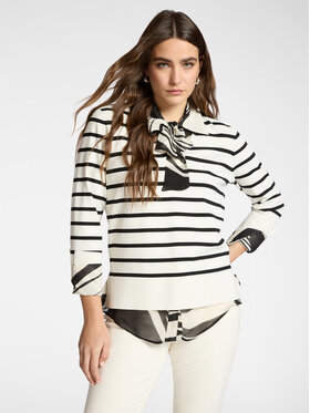 Elena Mirò Elena Mirò Sweter M560Z000701N0A1 Biały Regular Fit