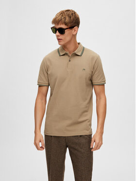 Selected Homme Selected Homme Polo 16087840 Beige Regular Fit