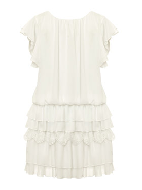 SLY SLY Sukienka 3SM-21 Écru Comfortable Fit