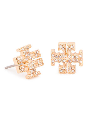 Tory Burch Tory Burch Cercei Crystal Logo Stud Earring 53423 Auriu