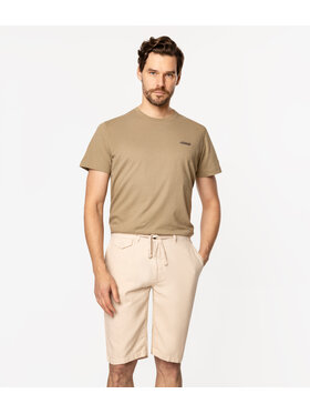 Lee Cooper Lee Cooper Bermudy MODLIN 3600 Beżowy Regular Fit