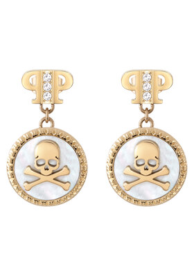 PHILIPP PLEIN PHILIPP PLEIN Naušnice Plein Mini Logo PJ2EA08EU Zlatna