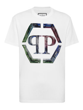 PHILIPP PLEIN PHILIPP PLEIN T-Shirt 801 Biały Regular Fit