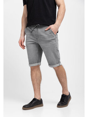 Volcano Volcano Szorty jeansowe E-CARST Szary Regular Fit
