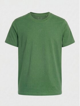 4F 4F T-Shirt 4FWSS26TTSHM3947 Zielony Regular Fit