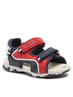 Geox Sandali B Sandal Flaffee Boy B3559A08515C7217 S Rdeča