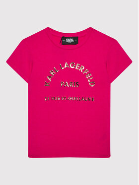 KARL LAGERFELD KARL LAGERFELD T-Shirt Z15351 S Różowy Regular Fit