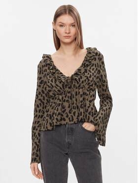 Brave Soul Brave Soul Bluse LWT-272MINDY Braun Regular Fit