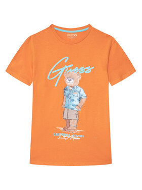 Guess Guess Tricou L6GI09 K8HM4 Portocaliu Regular Fit