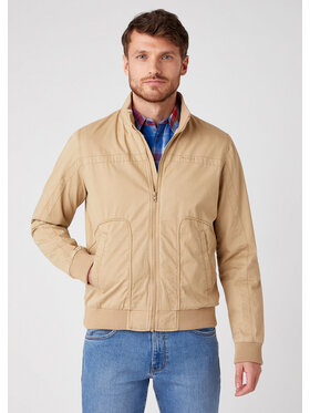 Wrangler Wrangler Kurtka przejściowa THE BOMBER Beżowy Regular Fit