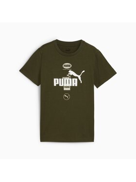 Puma Puma T-Shirt 681858 Zielony Regular Fit