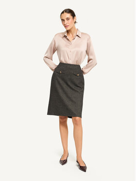 KMX KMX Spódnica midi 116090005 Brązowy Straight Fit