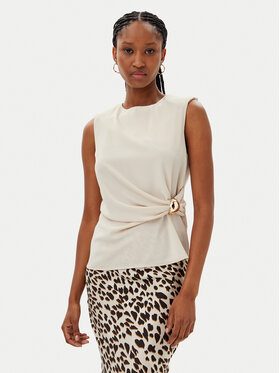 Kontatto Kontatto Bluse YM1004C Beige Regular Fit