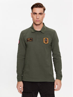 Aeronautica Militare Aeronautica Militare Polokošeľa 232PO1721P192 Kaki Regular Fit