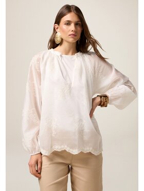 Oltre Oltre Blusa 2009J000774N011 Bianco Regular Fit