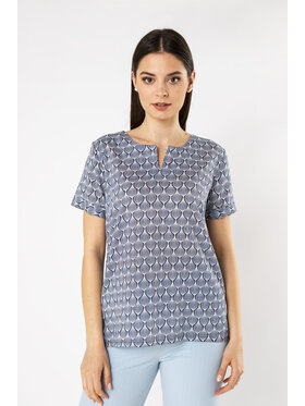QUIOSQUE QUIOSQUE Halenka CARBOY SHIRT Modrá Regular Fit