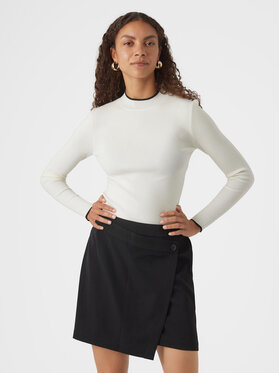 Vero Moda Vero Moda Maglione Flouncy 10299604 Écru Slim Fit
