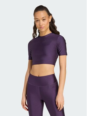 adidas adidas Koszulka techniczna 154167 Fioletowy Fitted Fit