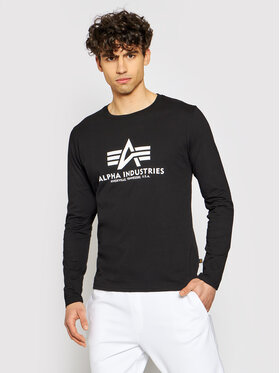 Alpha Industries Alpha Industries S dlouhým rukávem Basic T-Ls 100510 Černá Standard Fit